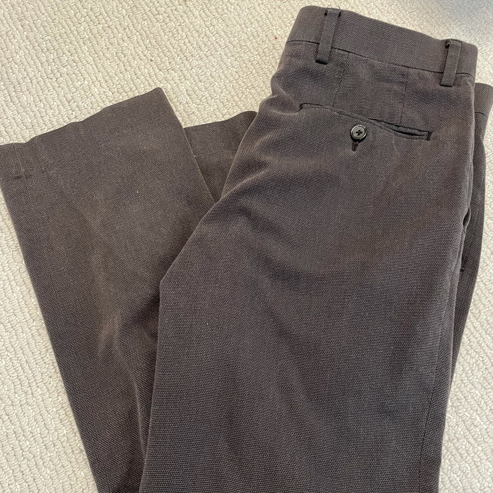 Men’s Murano Alex fit textured dress pants, charcoal, size 30x30